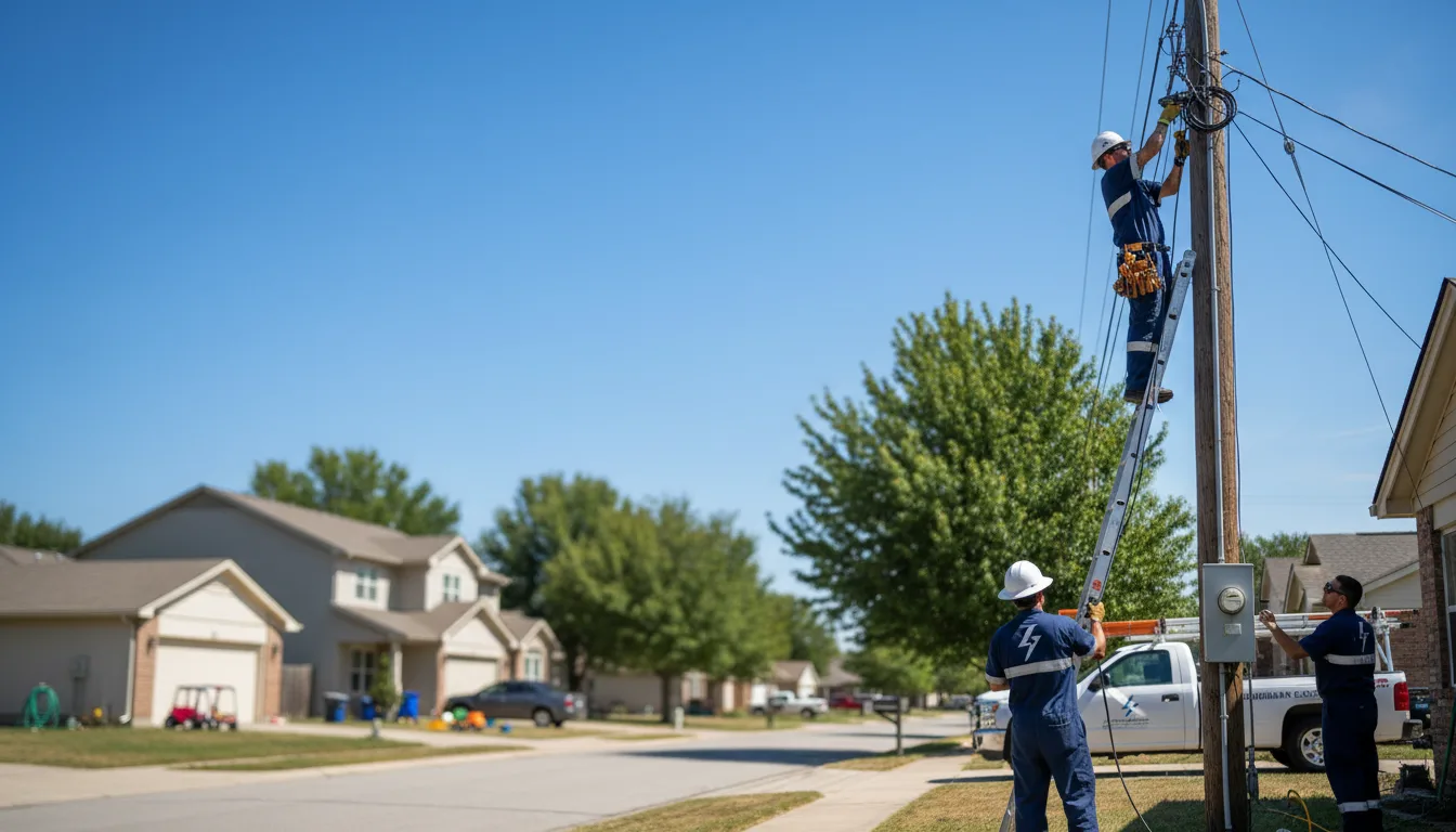 Residential electrician providing installation services in Twin Rocks, PA